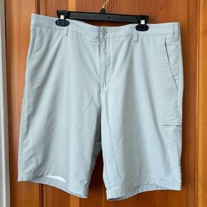 Adidas Men's Golf Shorts Flat Front Lightweight Performance, Gray, Size 38